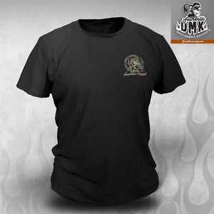 Monkey Grip Cheater Slicks Hot Rod tee shirt - Dirty Monkey Kustoms USA GearHead Apparel - USA