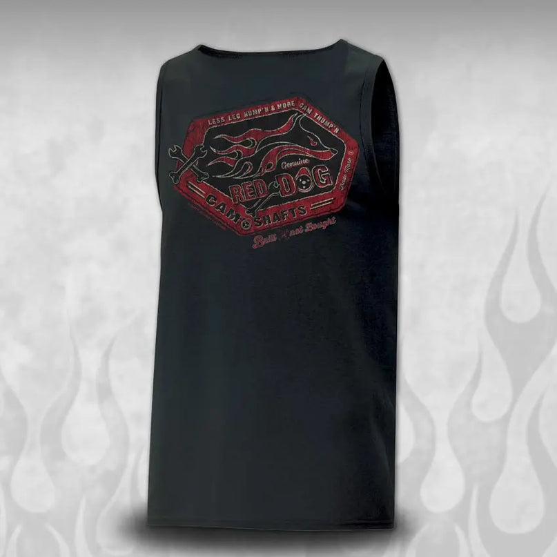 "Red Dog Camshafts" Retro Kustom Hot Rodders Tank Top - Dirty Monkey Kustoms USA GearHead Apparel - USA