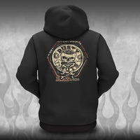 Rusty Nuts Rat Rod Hoodie - Dirty Monkey Kustoms USA GearHead Apparel - USA
