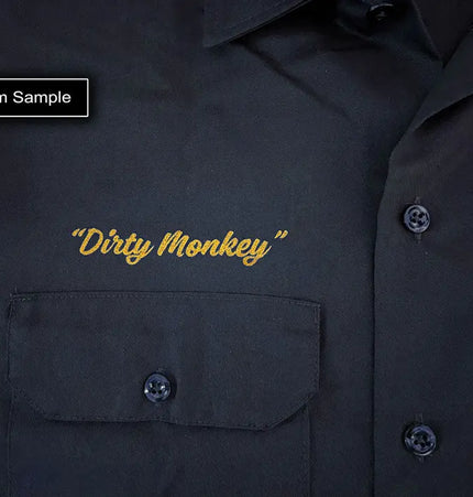 "Stink Eye Pistons" vintage hot rod ol skool mechanic shirt - Dirty Monkey Kustoms USA GearHead Apparel - USA