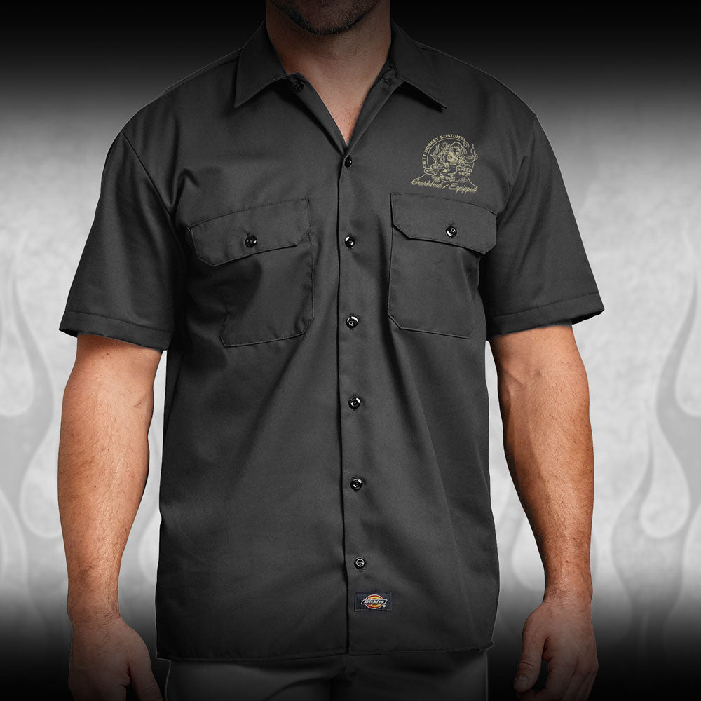 Support Your Local GearHead - stealth mechanic shirt - Dirty Monkey Kustoms Canadian GearHead Shirts & Apparel - Canada