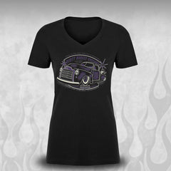 Women's "1951 GMC" Truck Hot Rod tshirt - Dirty Monkey Kustoms USA GearHead Apparel - USA